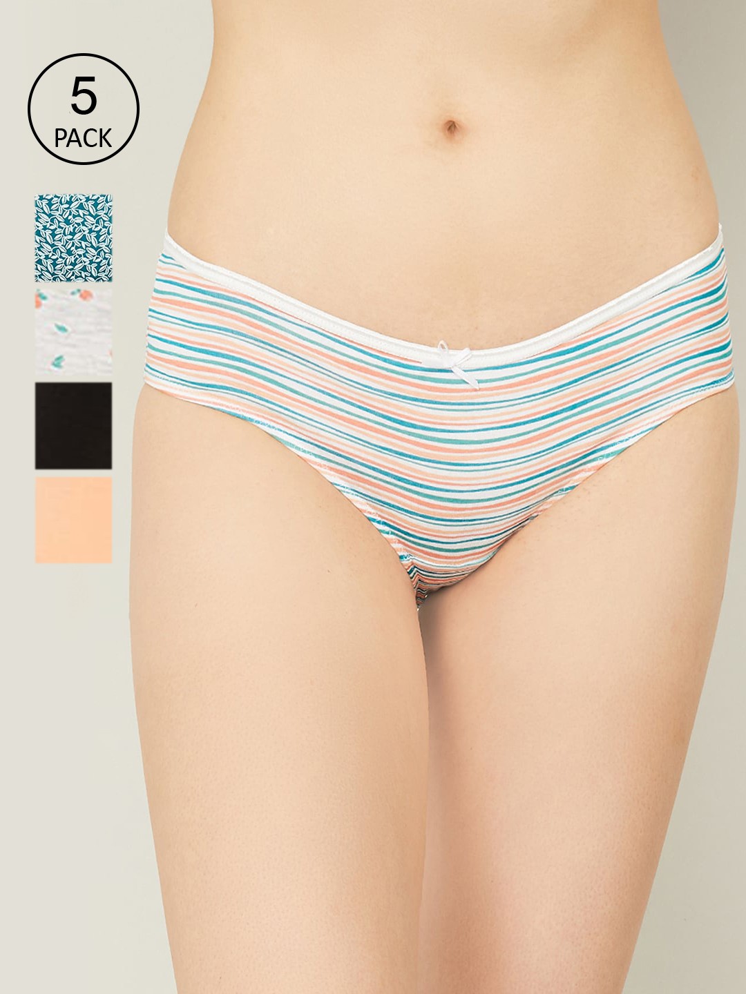 

Ginger by Lifestyle Women Pack of 5 Bikini Briefs 1000010903496, Assorted