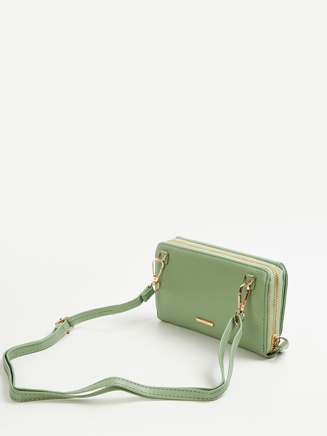 

Ginger by Lifestyle Green Structured Sling Bag