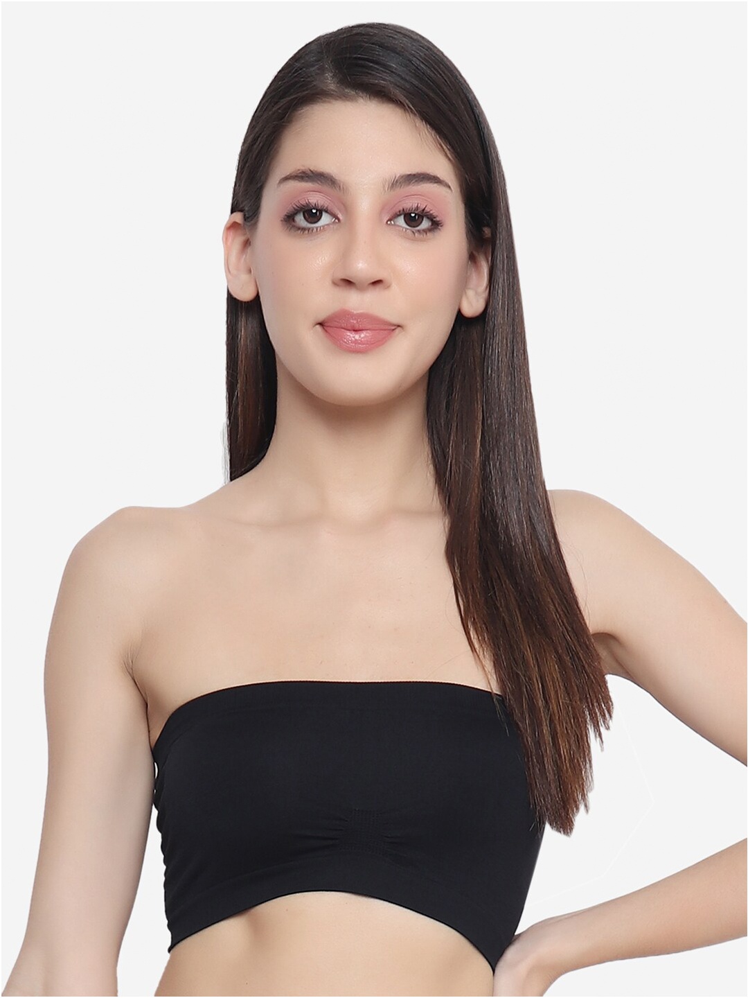 

XOXO Design Black Strapless Tube Bra