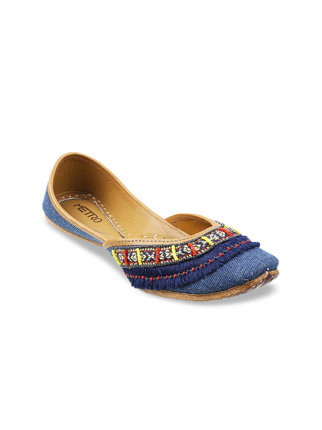 

Metro Women Blue Mojaris Flats