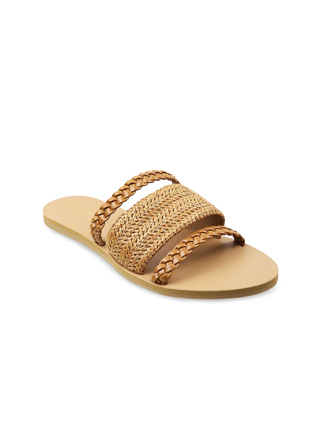 

Metro Women Tan Open Toe Flats