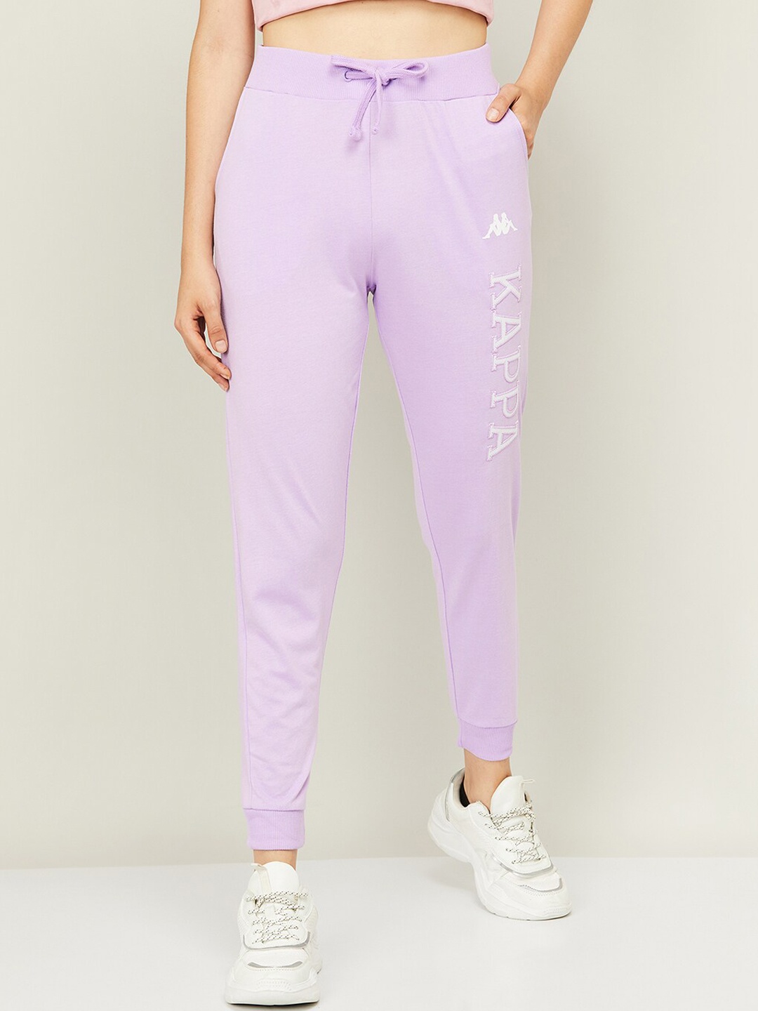 

Kappa Women Purple Solid Joggers Track Pants