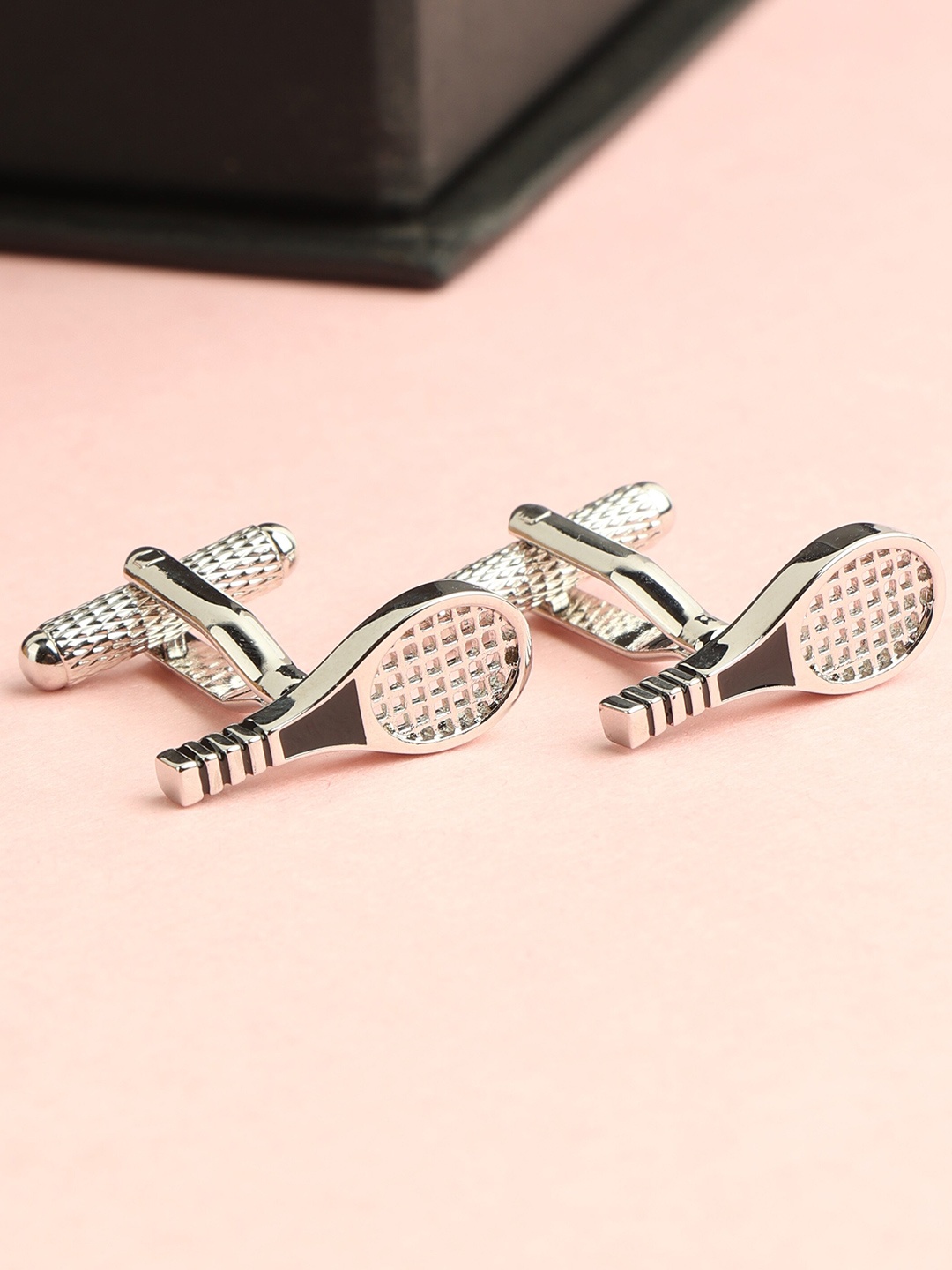 

Alvaro Castagnino Silver-Toned Quirky Cufflink
