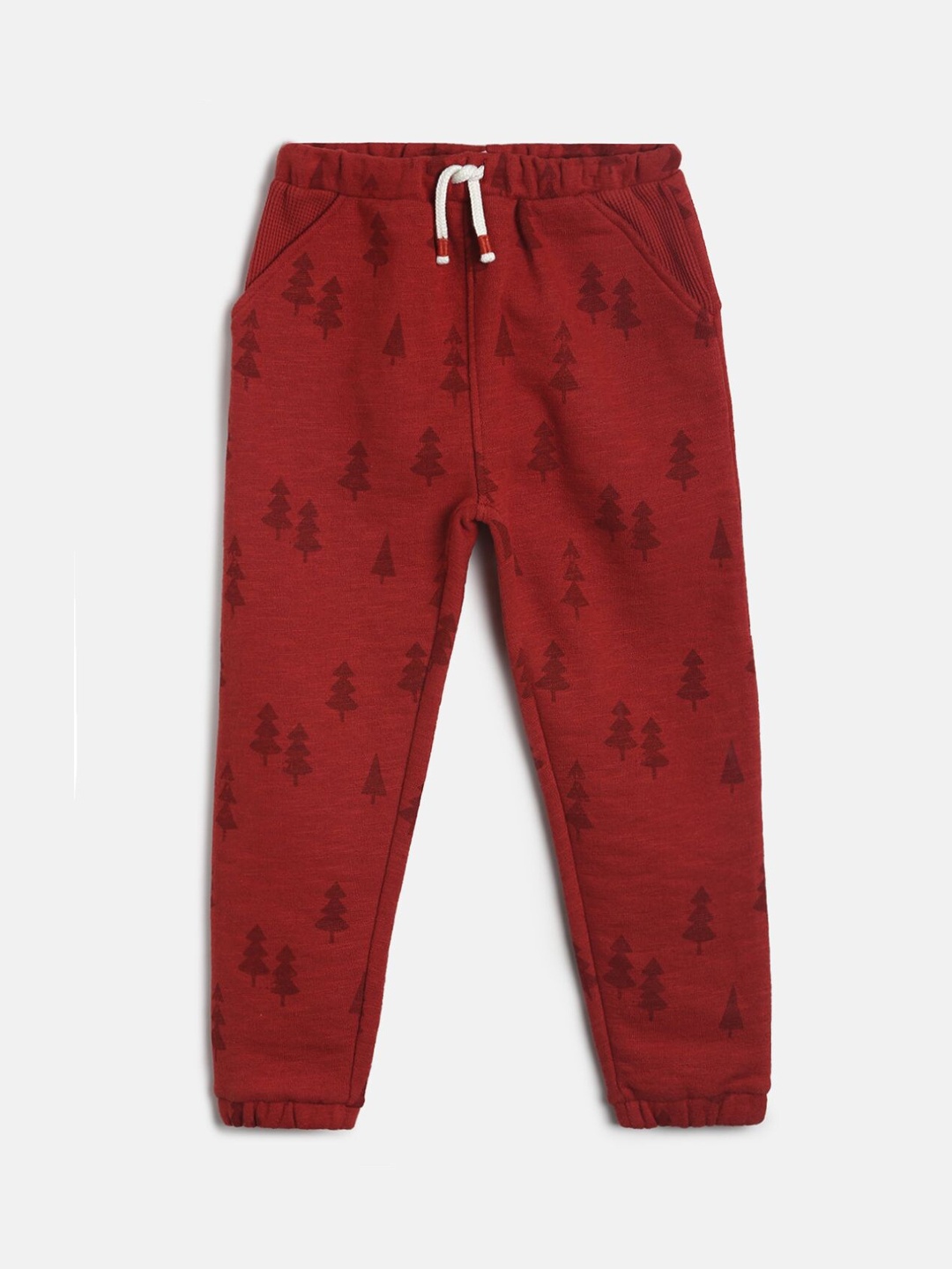 

MINI KLUB Boys Maroon Printed Joggers