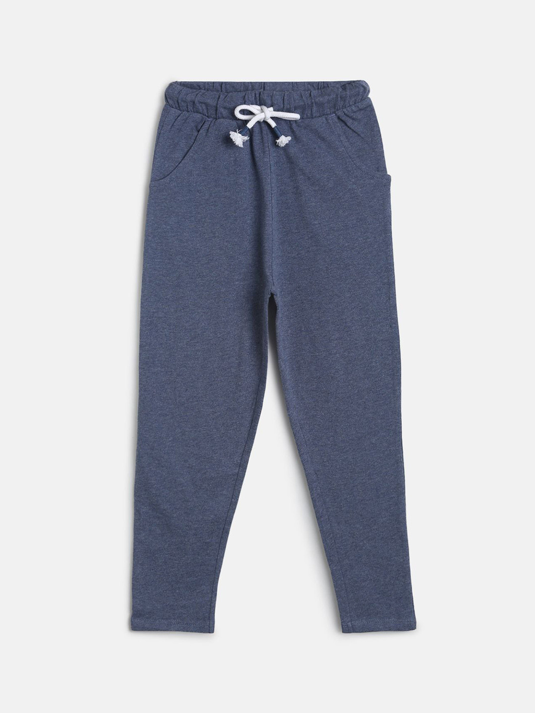 

MINI KLUB Boys Blue Solid Cotton Track Pants