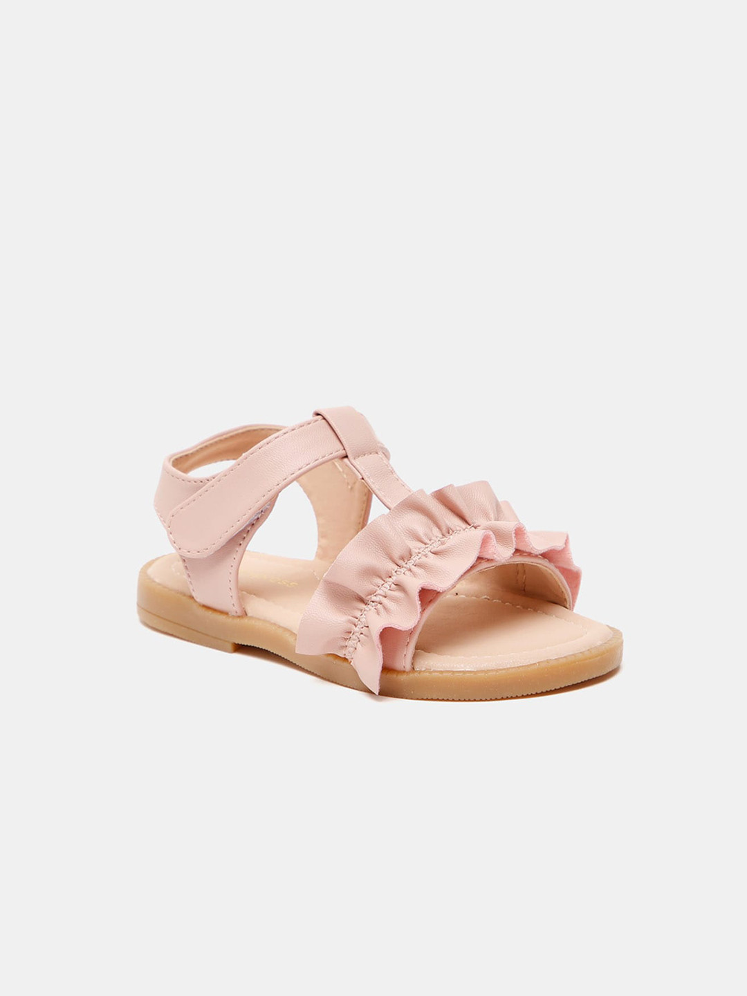 

shoexpress Girls Fuchsia Open Toe Flats with Buckles