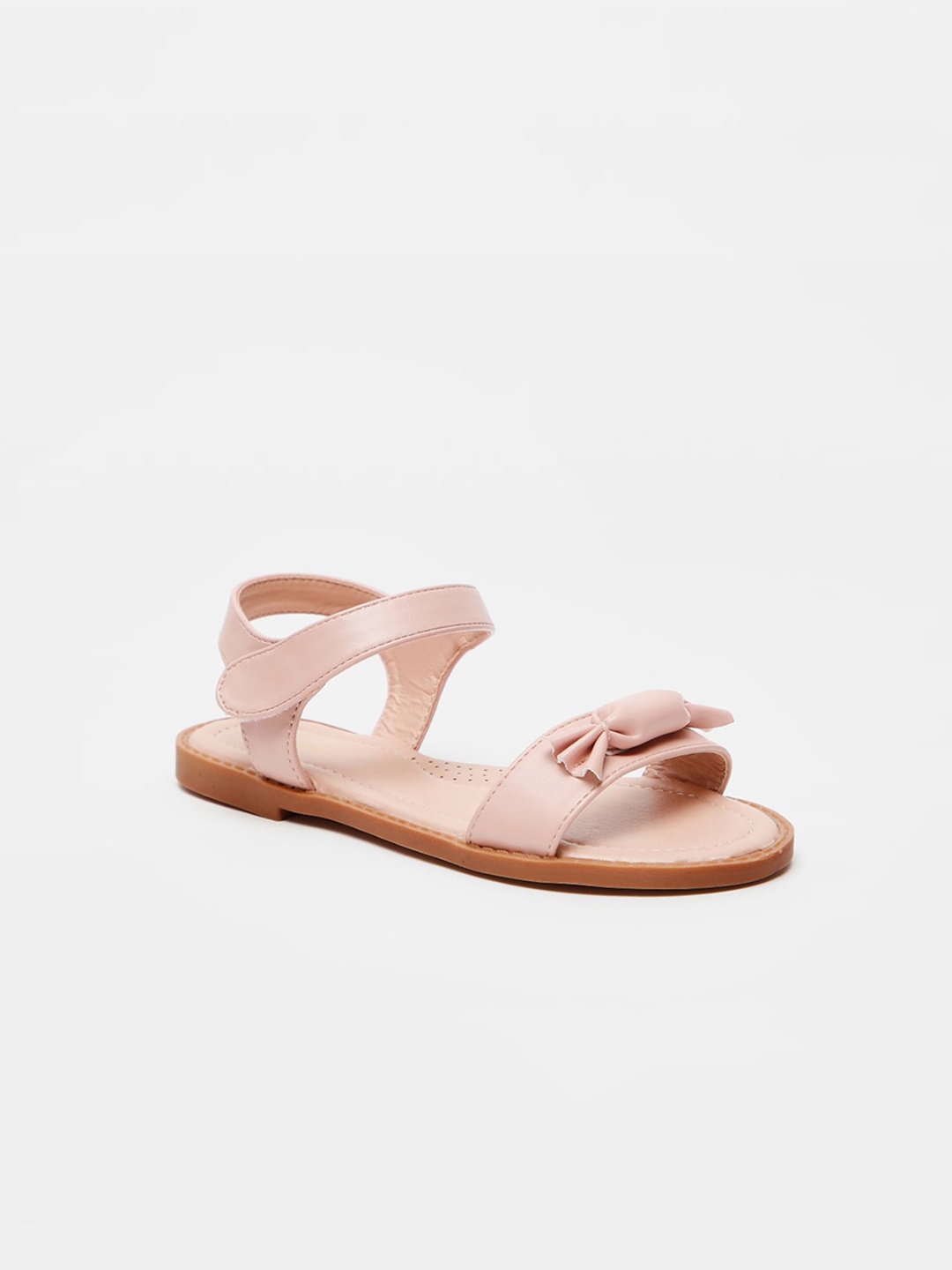 

shoexpress Girls Pink Open Toe Flats with Bows