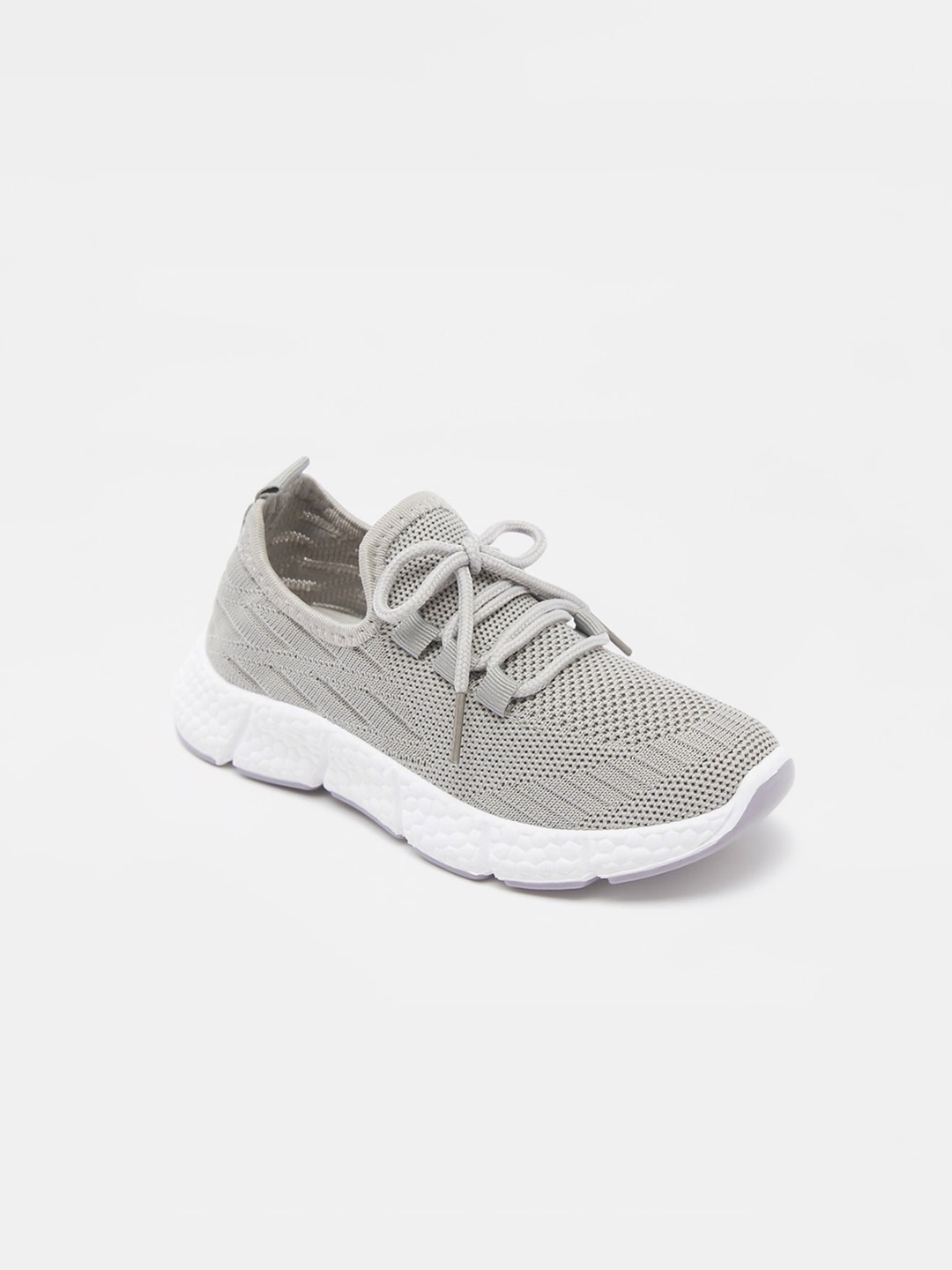 

shoexpress Boys Grey Woven Design Sneakers