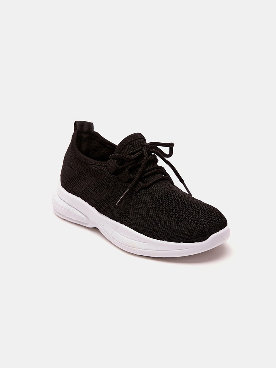 

shoexpress Girls Black Woven Design Sneakers