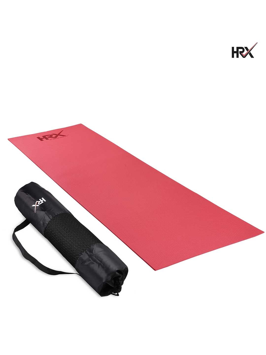 

HRX By Hrithik Roshan Red Anti Skid Superior EVA Yoga Mat with Bag 8 mm