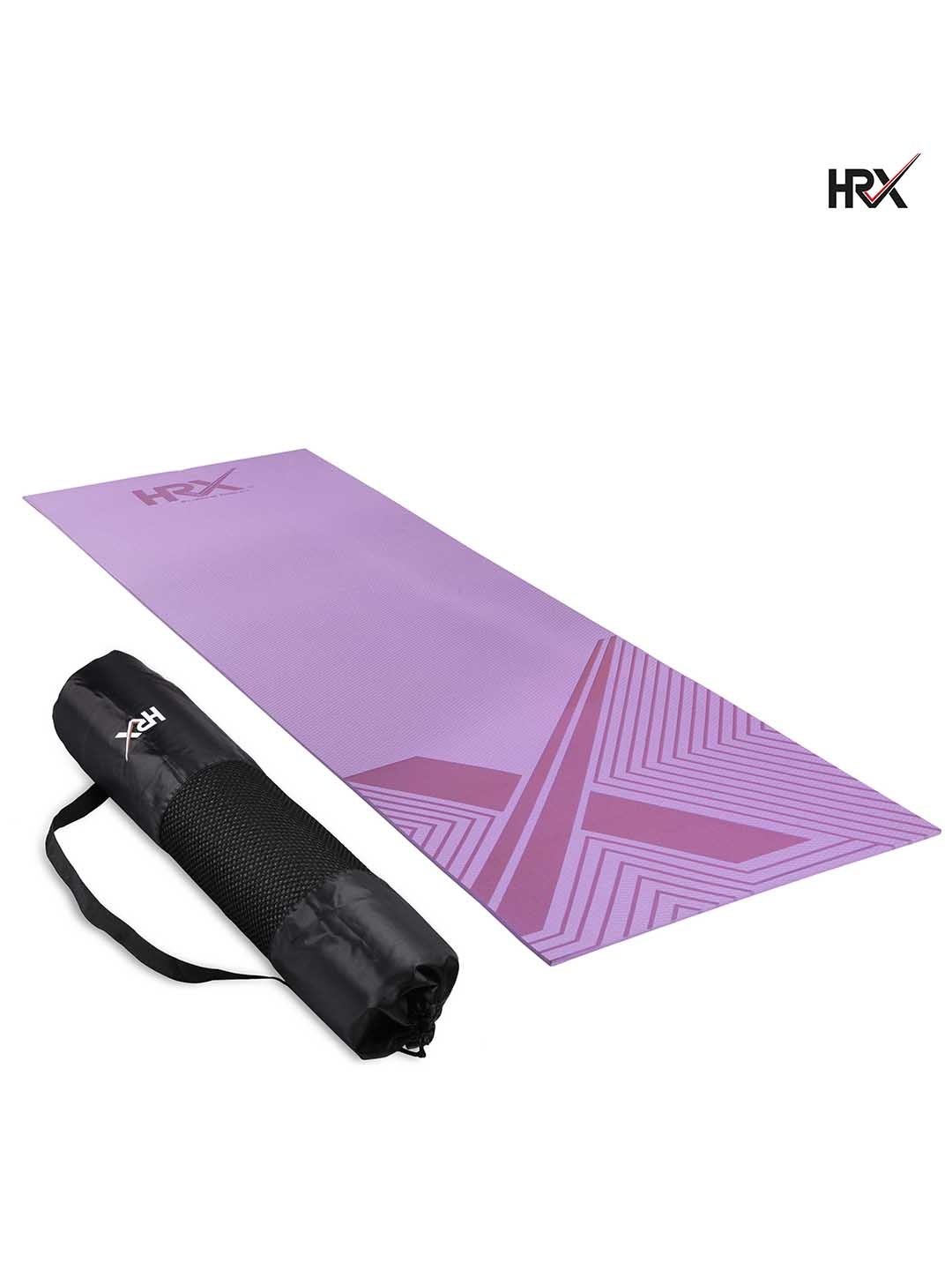 

HRX By Hrithik Roshan Purple Anti Skid EVA Designer Yoga Mat with HRX Bag 6 mm