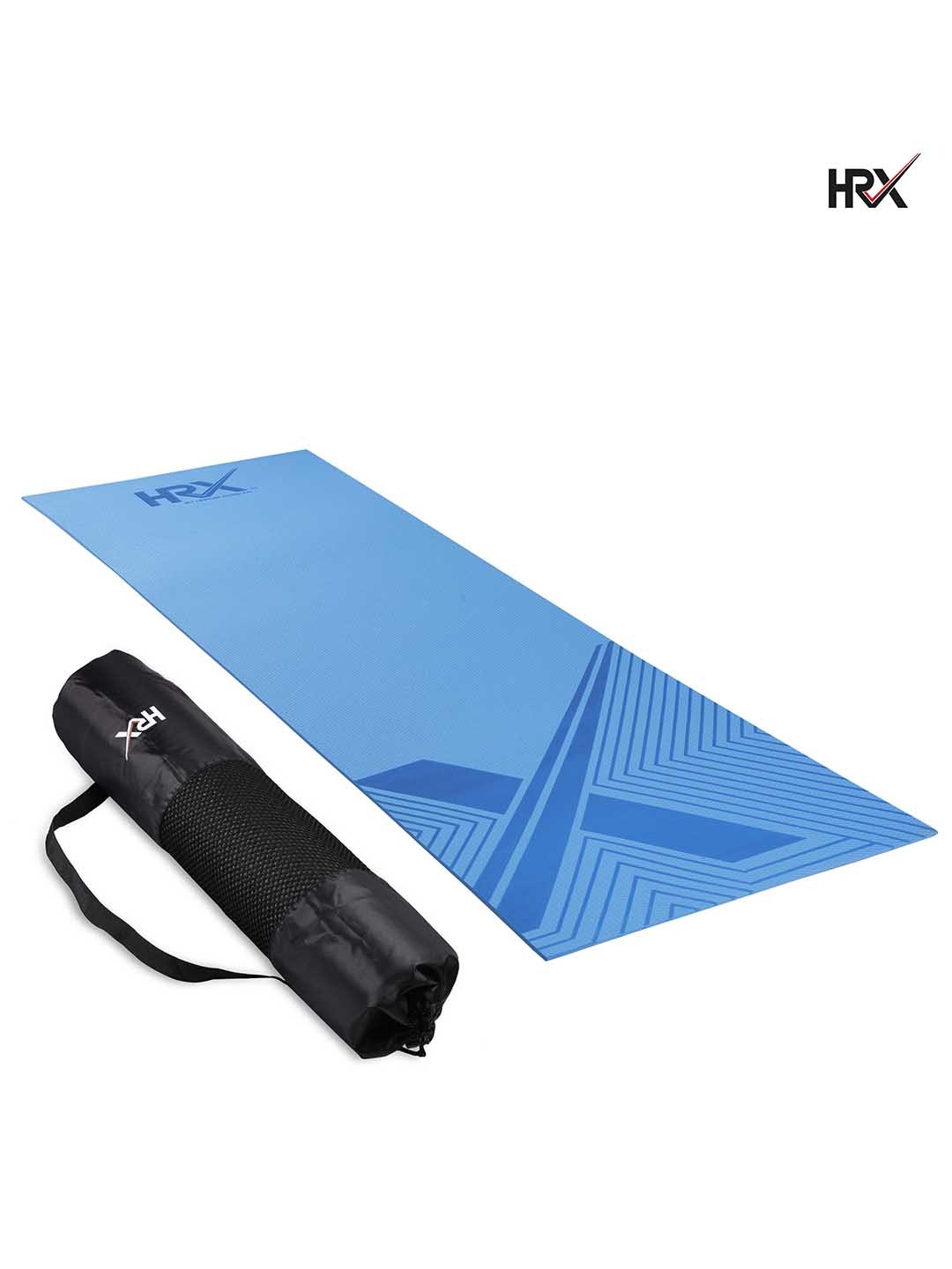 

HRX By Hrithik Roshan Blue Anti Skid EVA Designer Yoga Mat with HRX Bag 6 mm