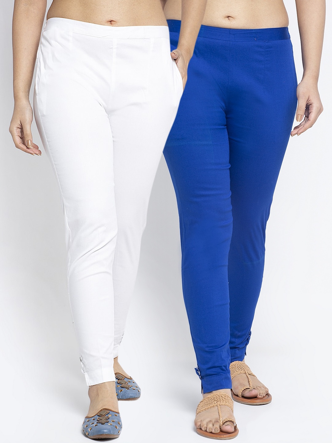 

GRACIT Women White Smart Slim Fit Trousers