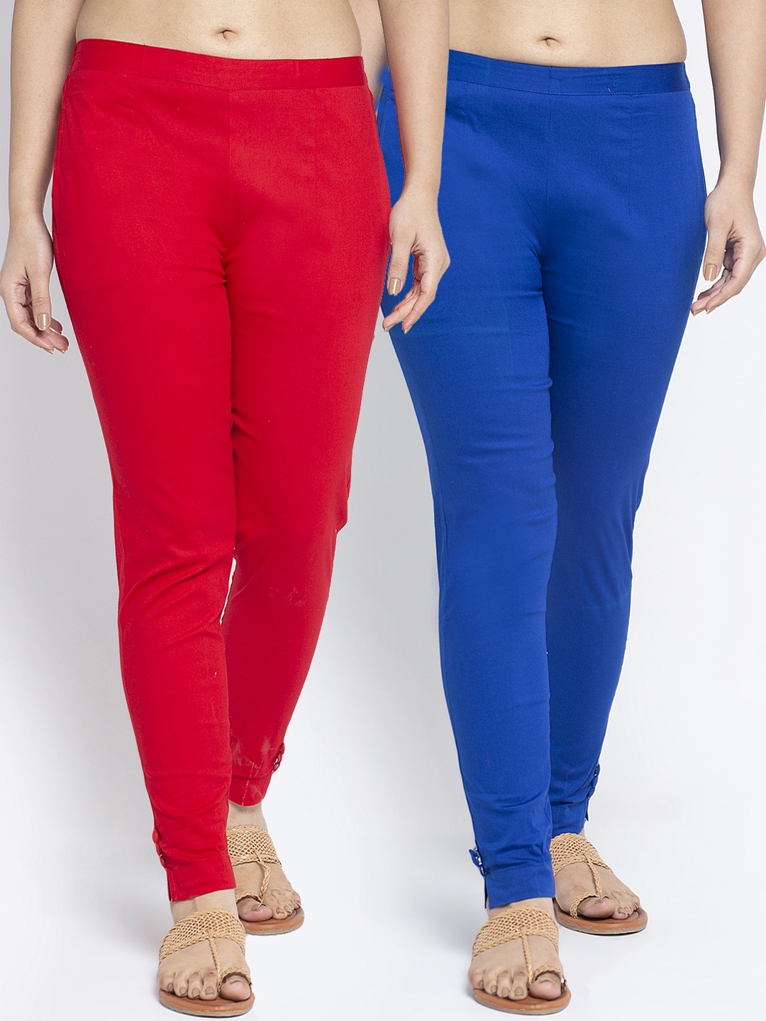 

GRACIT Women Red Smart Slim Fit Trousers