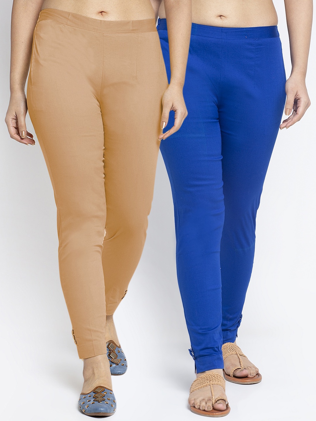 

GRACIT Women Blue Smart Slim Fit Trousers
