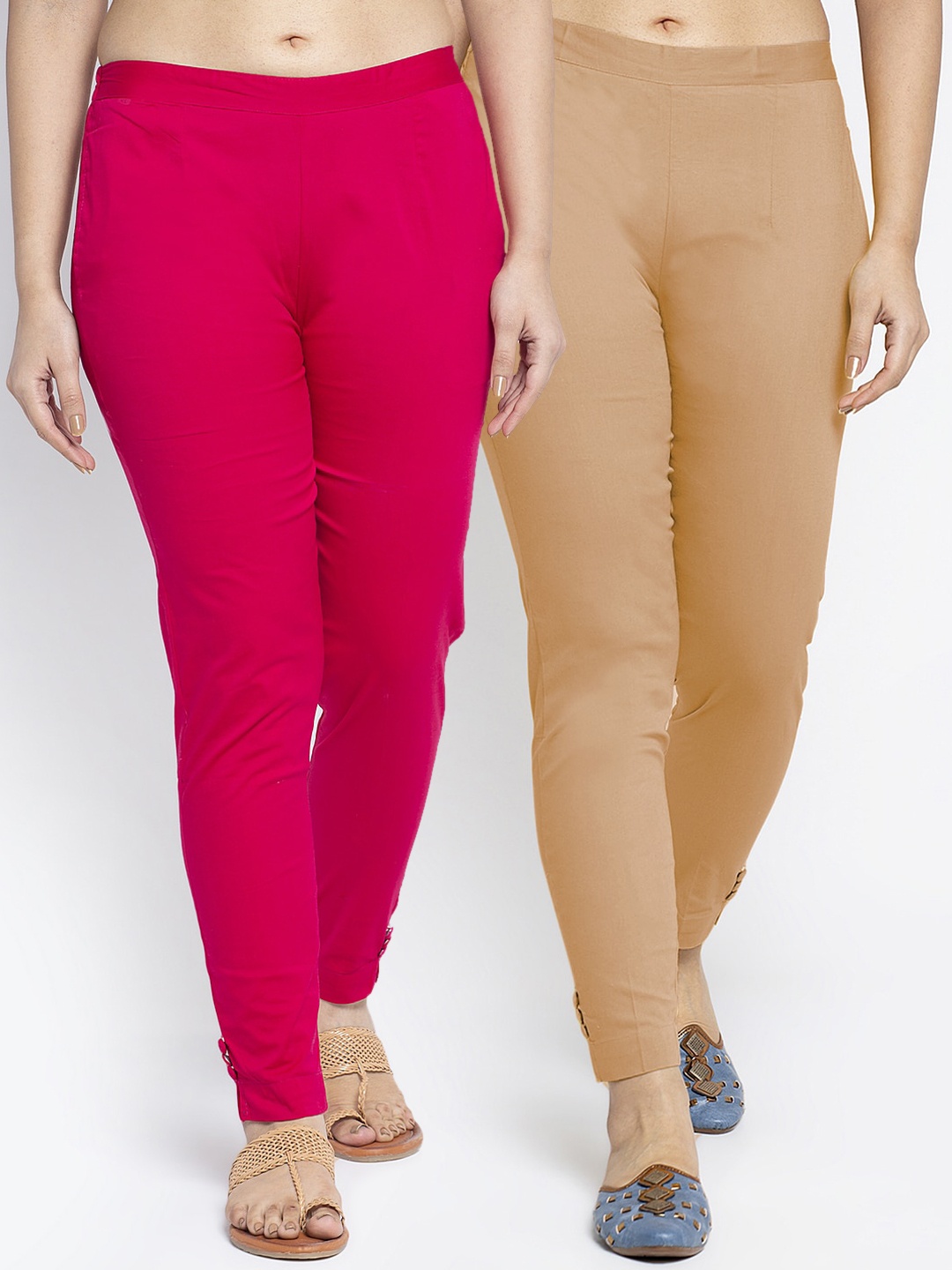

GRACIT Women Pink Smart Slim Fit Trousers
