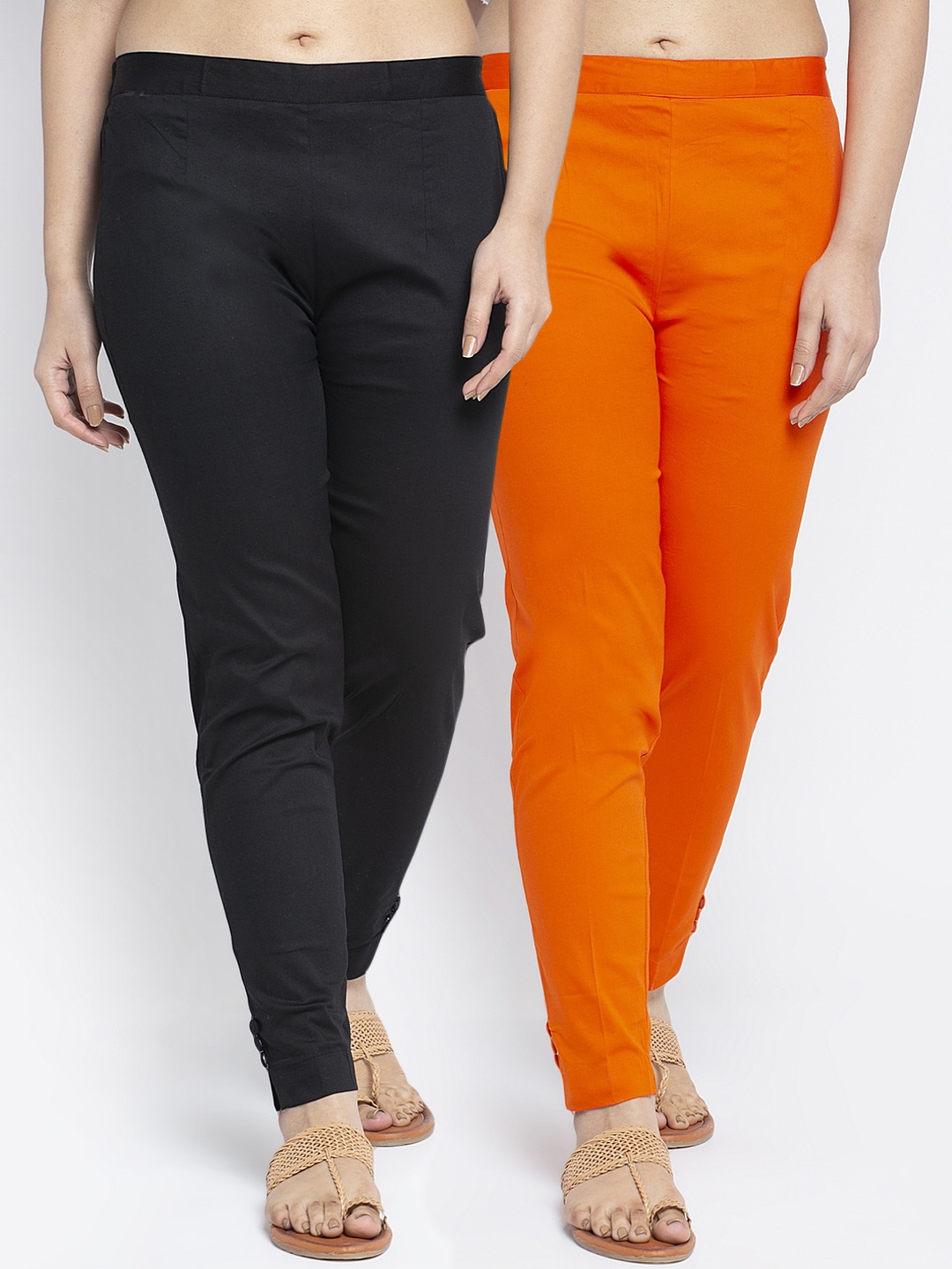 

GRACIT Women Black Smart Slim Fit Trousers
