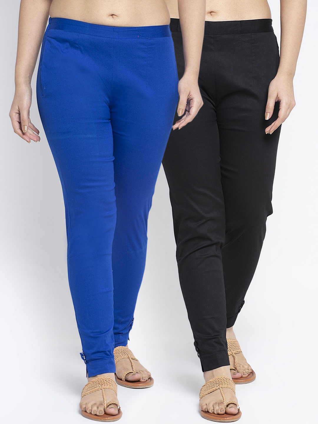

GRACIT Women Black Smart Slim Fit Trousers