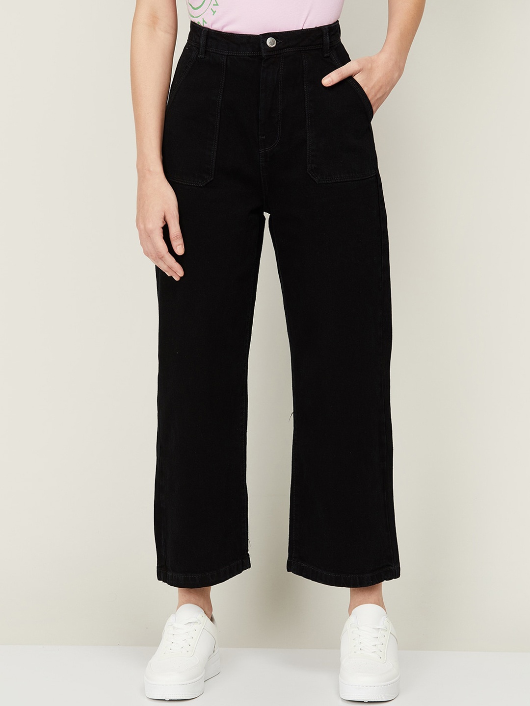 

Fame Forever by Lifestyle Women Black Flared Jeans