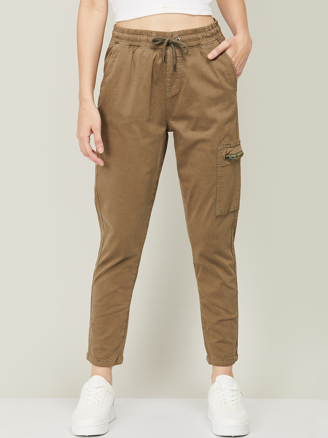 

Fame Forever by Lifestyle Women Olive Green Relaxed Fit Jeans
