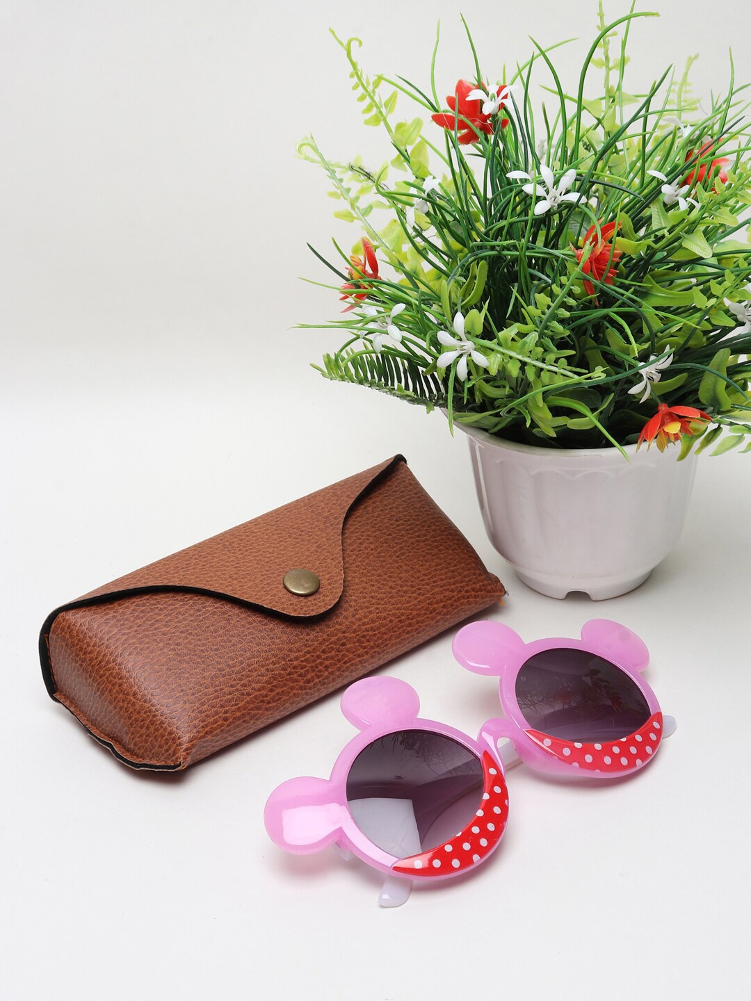 

FROGGY Unisex Kids Grey Lens & Pink Round Sunglasses with UV Protected Lens