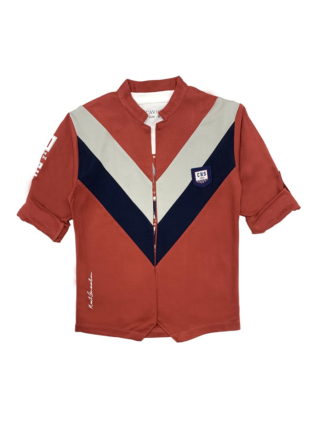 

CAVIO Boys Rust Casual Shirt