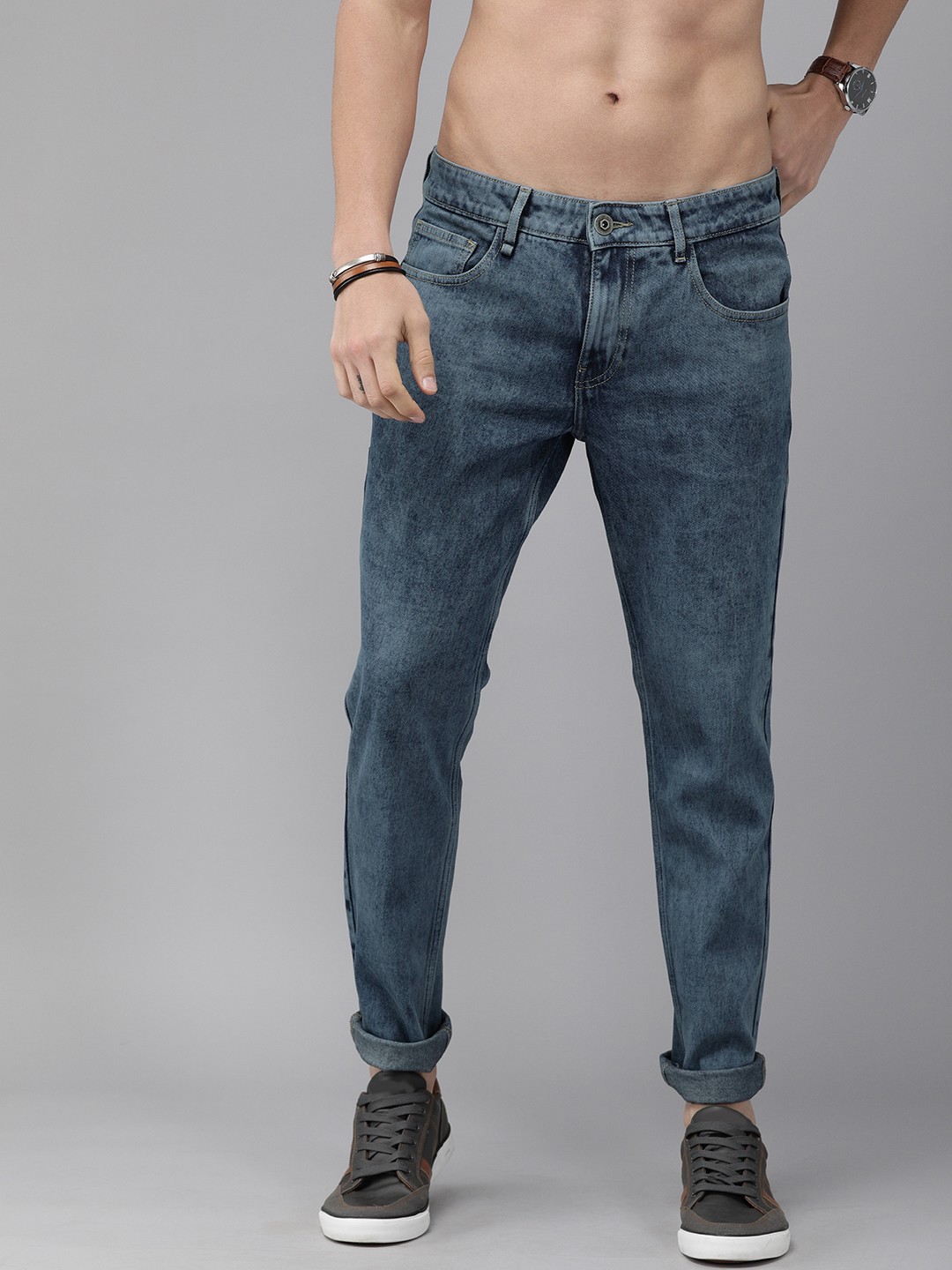 

Roadster Men Navy Blue Jean Slim Fit Stretchable Jeans