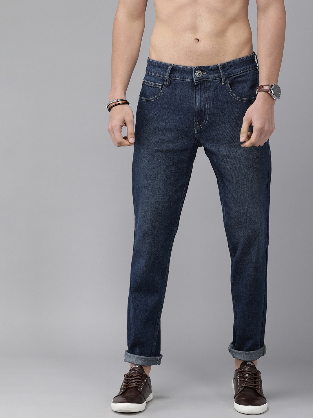 

Roadster Men Navy Blue Jean Slim Fit Jeans
