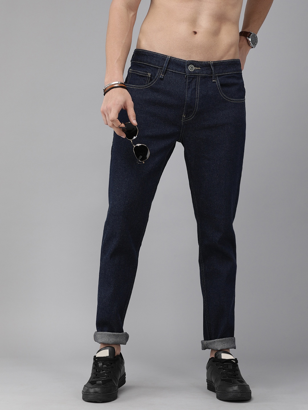 

Roadster Men Navy Blue Jean Slim Fit Jeans