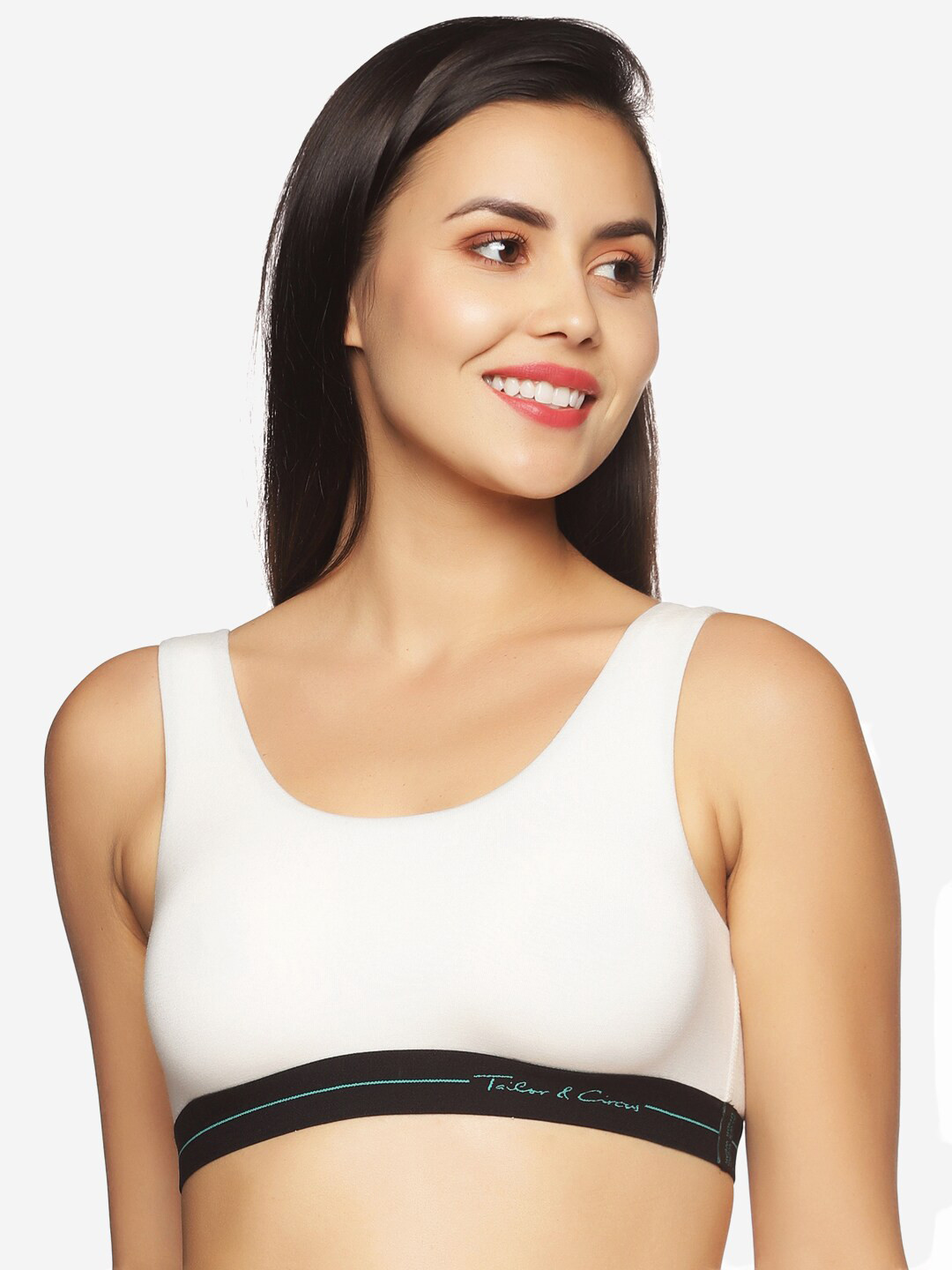 

Tailor & Circus White & Black Workout Bra