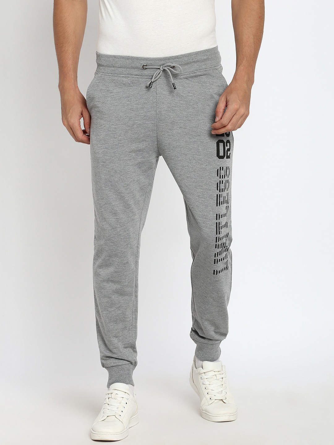 

abof Men Grey Joggers Trousers