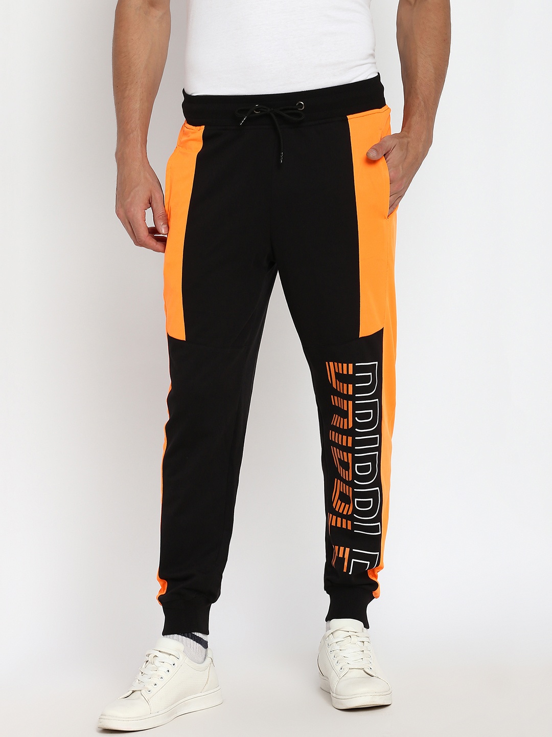 

abof Men Black Joggers Trousers