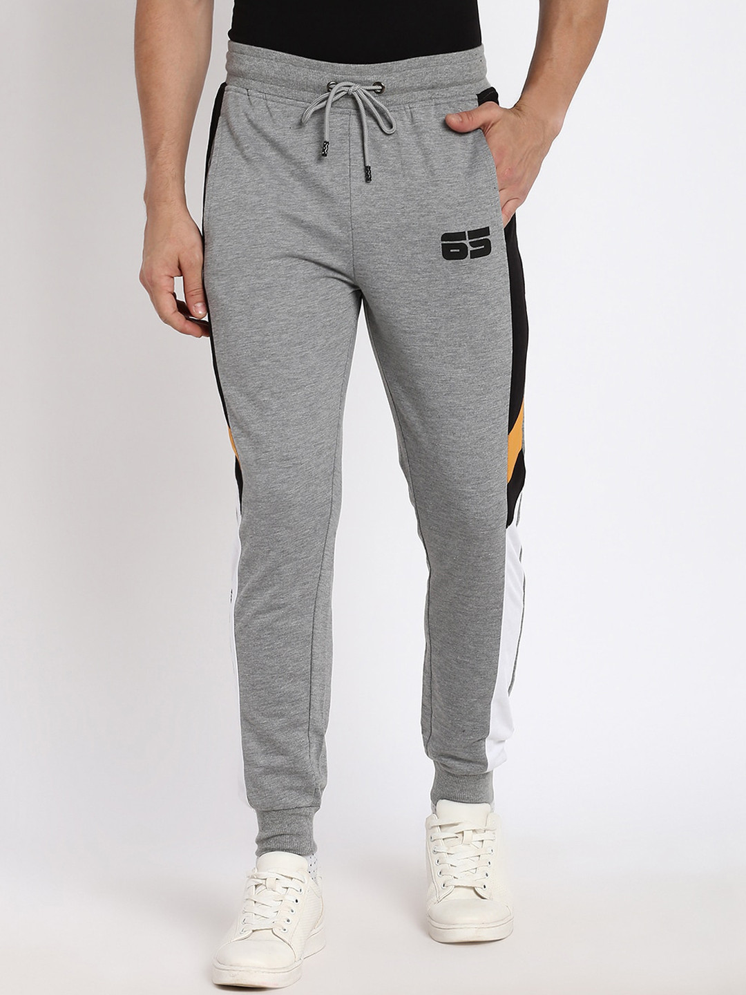 

abof Men Grey Joggers Trousers