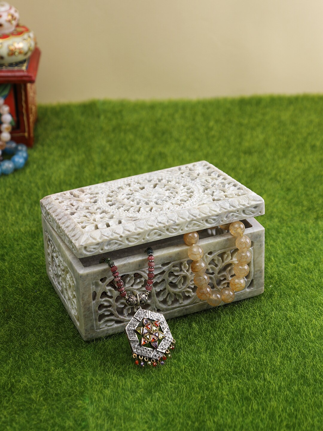 

Aapno Rajasthan White Self-Design Storage Organisers