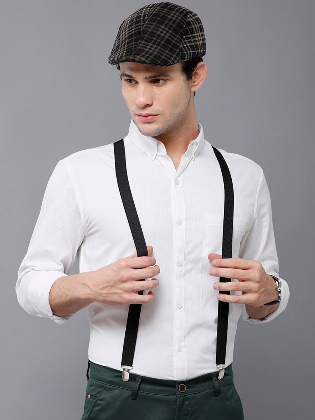 

YOVISH Men White Smart Slim Fit Semiformal Shirt