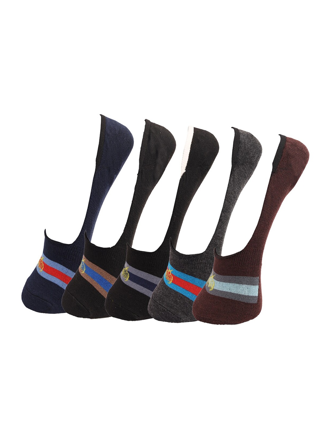 

Dollar Socks Men Pack Of 5 Assorted Cotton Shoe Liners