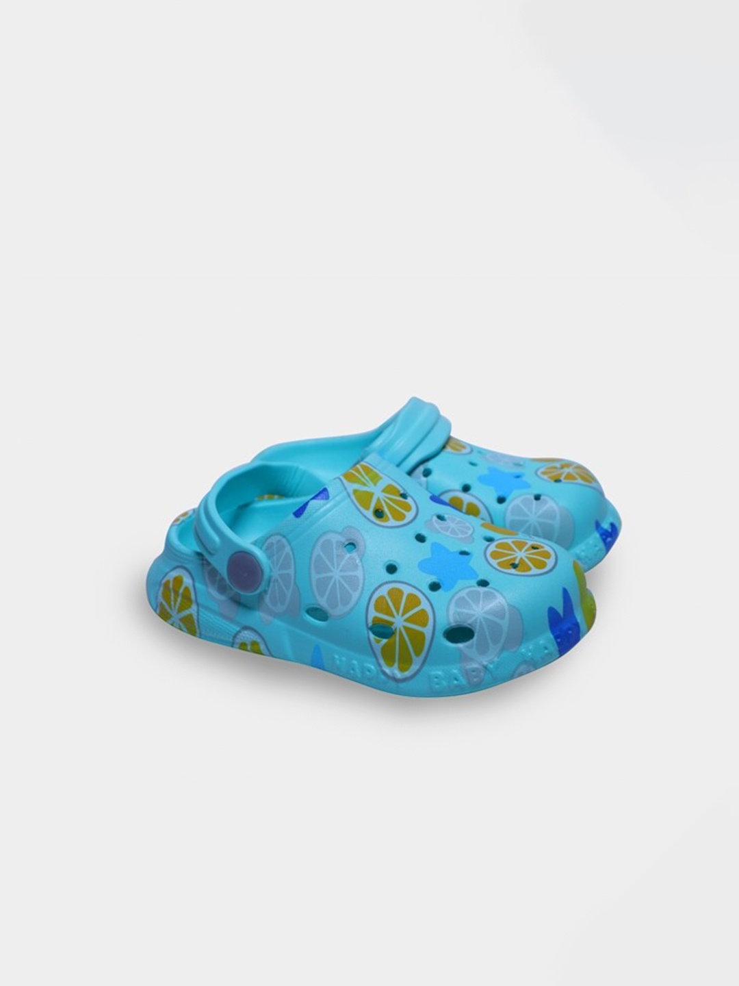 

Buckled Up Boys Sea Green & Mustard Printed Clogs Sandals