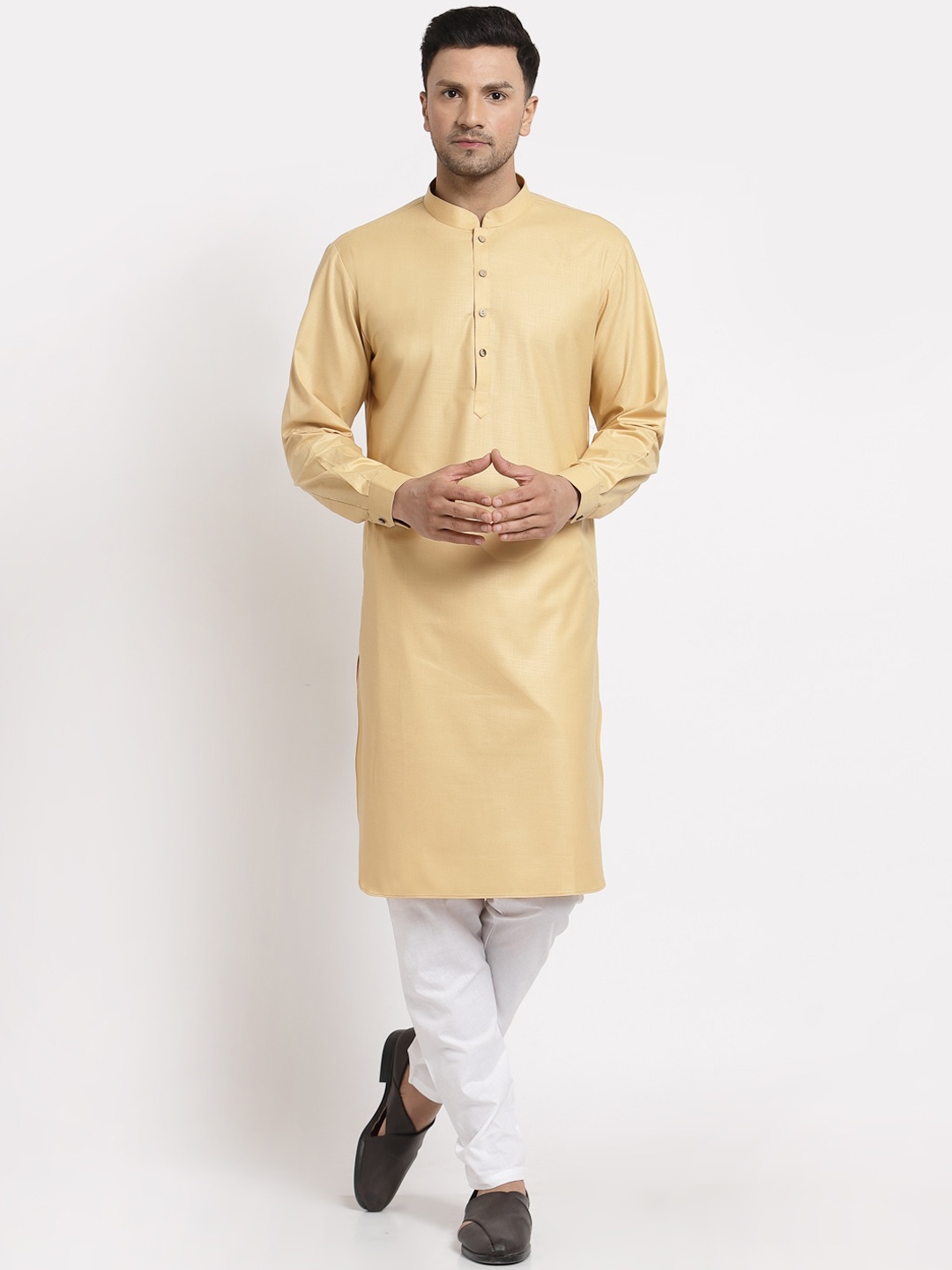 

MOHANLAL SONS Men Gold-Toned Thread Work Kurta