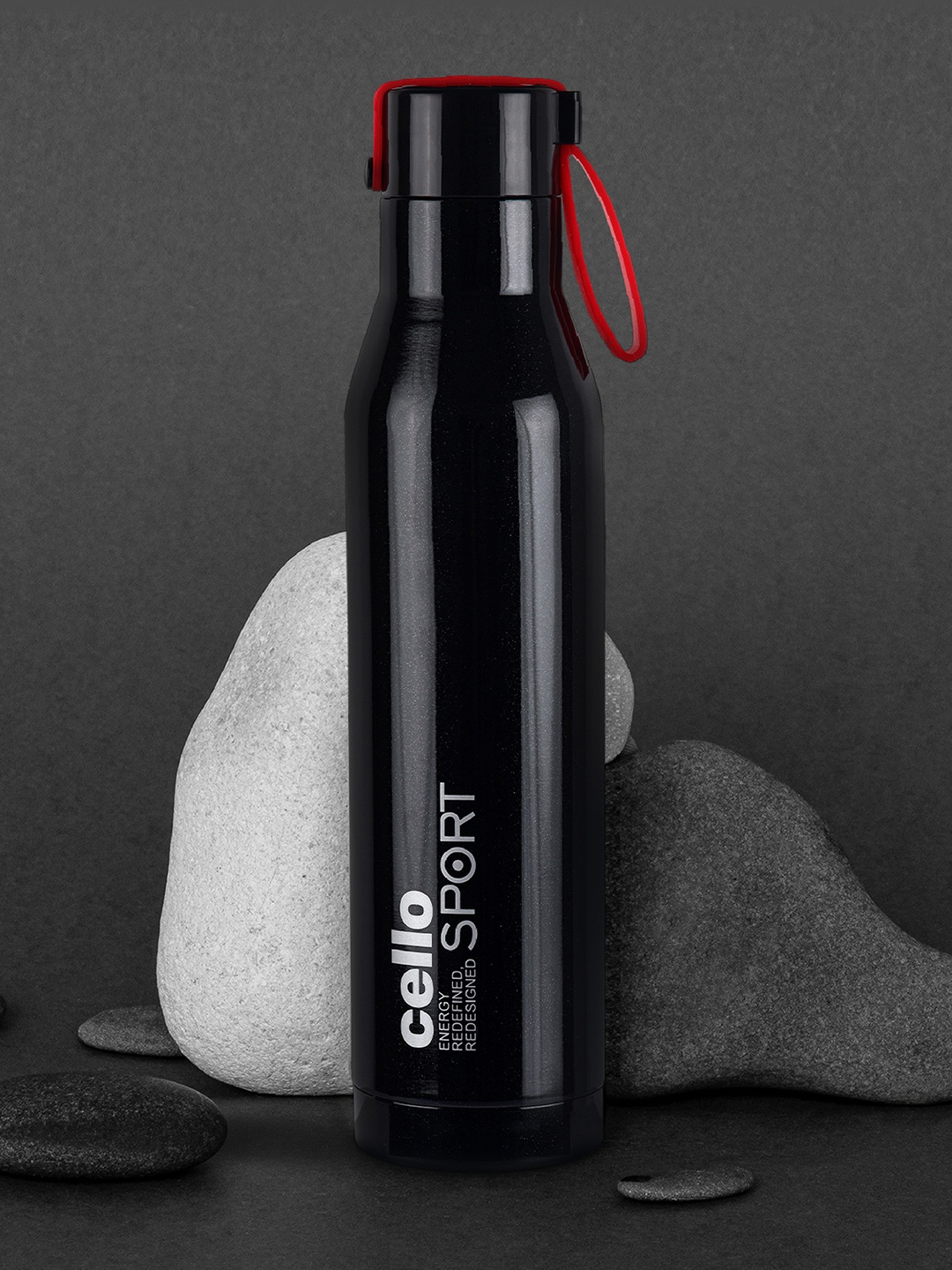 

Cello Maestro Set of 1 Black Double Walled Insulated Stainless Steel Flask- 1 L