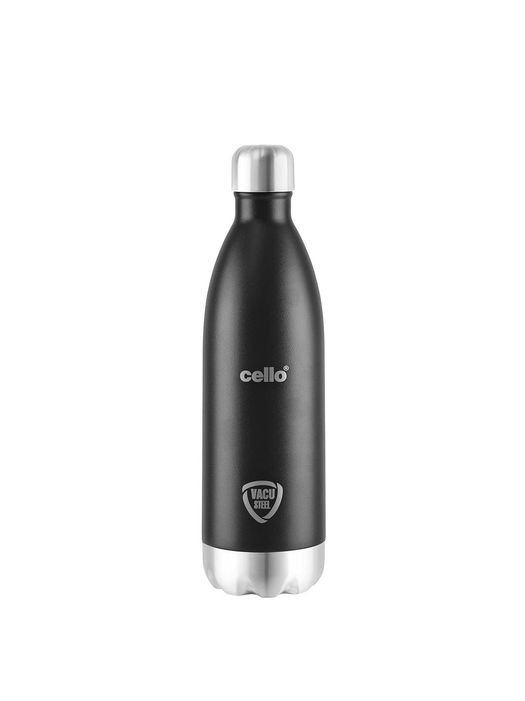 

Cello Black Solid Stainless Steel Double Walled Water Bottle 1000 ml