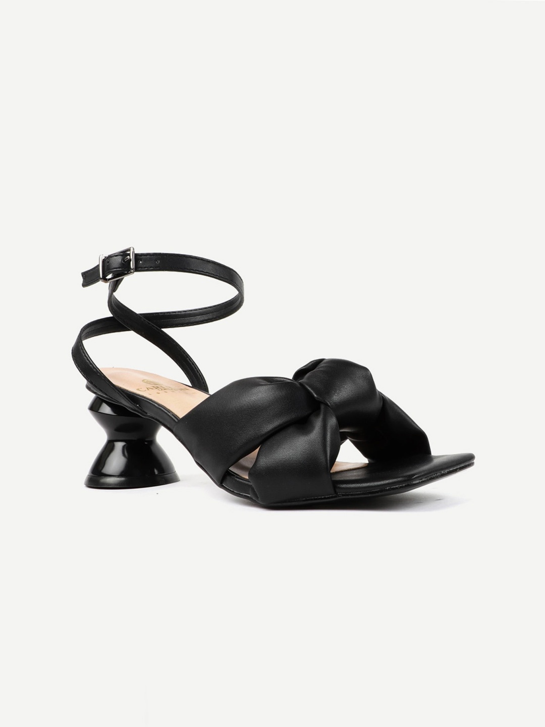 

Carlton London Black Block Pumps with Bows