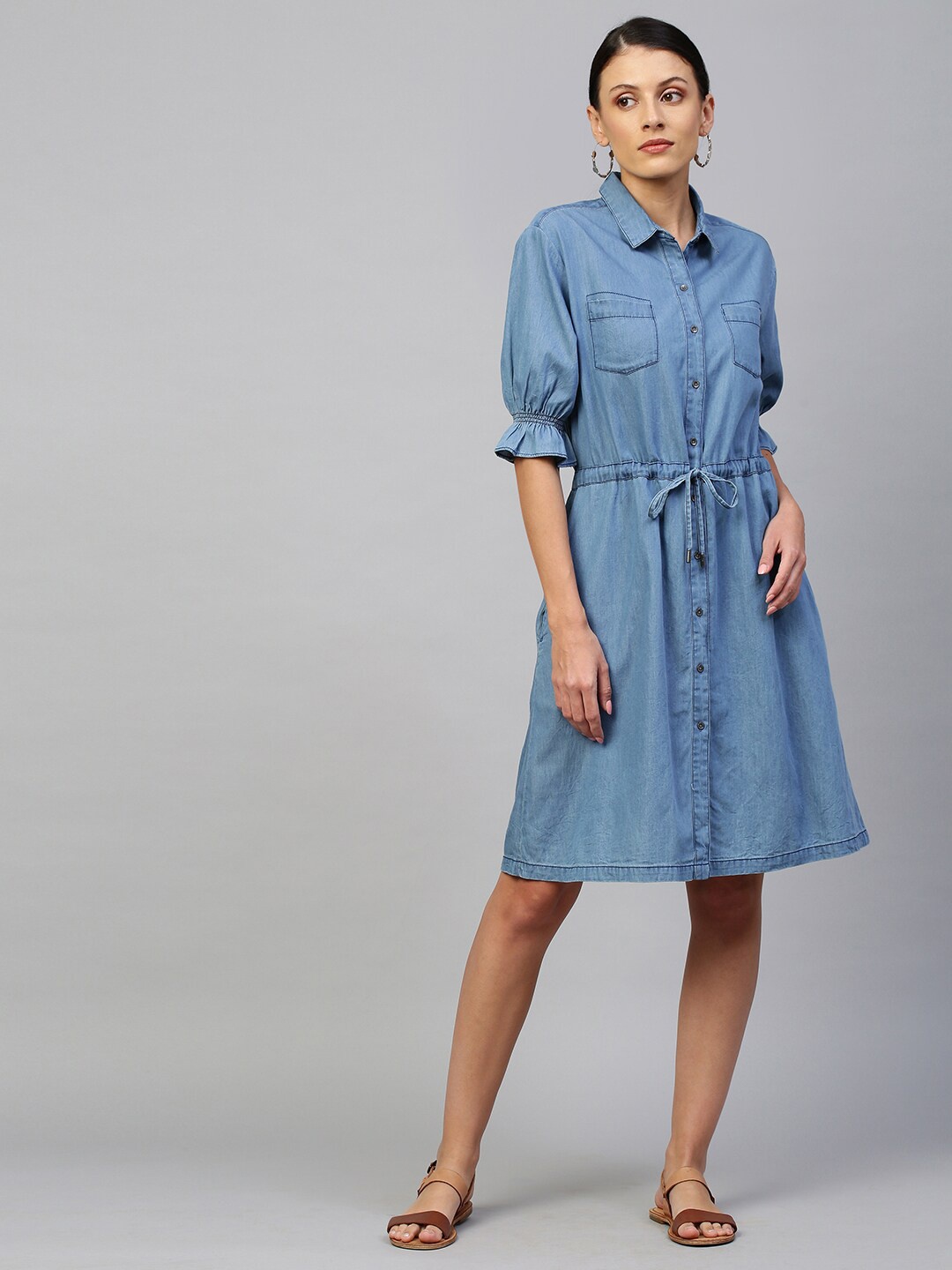 

Chemistry Blue Denim A-Line Dress
