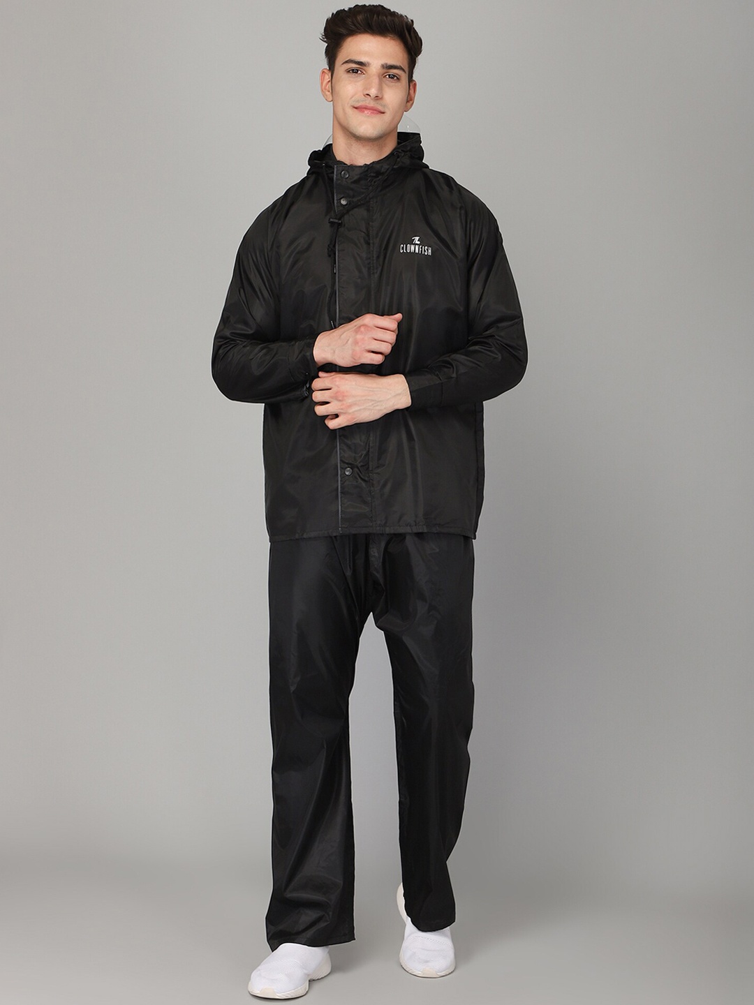 

THE CLOWNFISH Opener Pro Black Solid Rain Suit