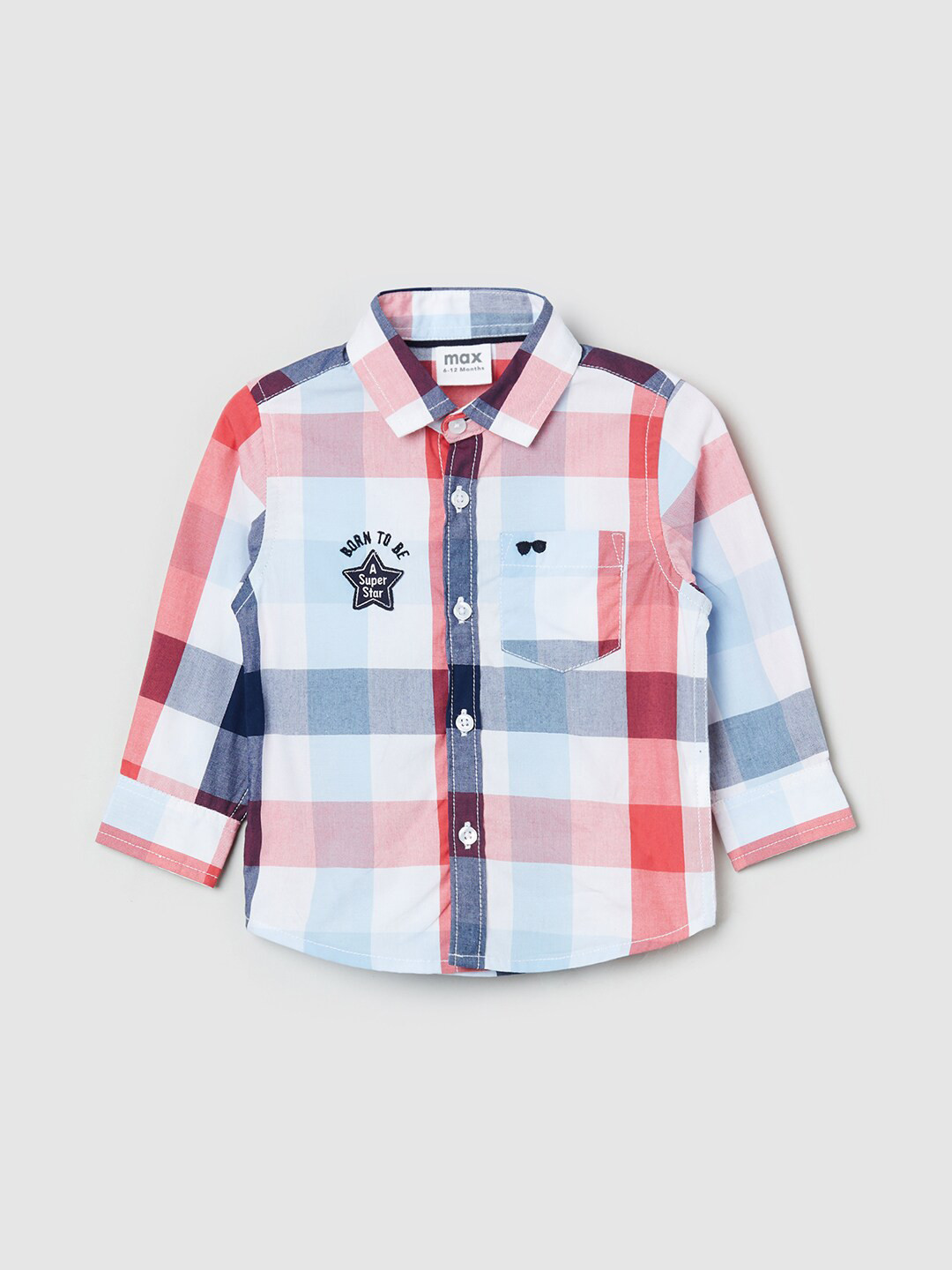 

max Boys Multicoloured Buffalo Checks Checked Casual Shirt, Multi