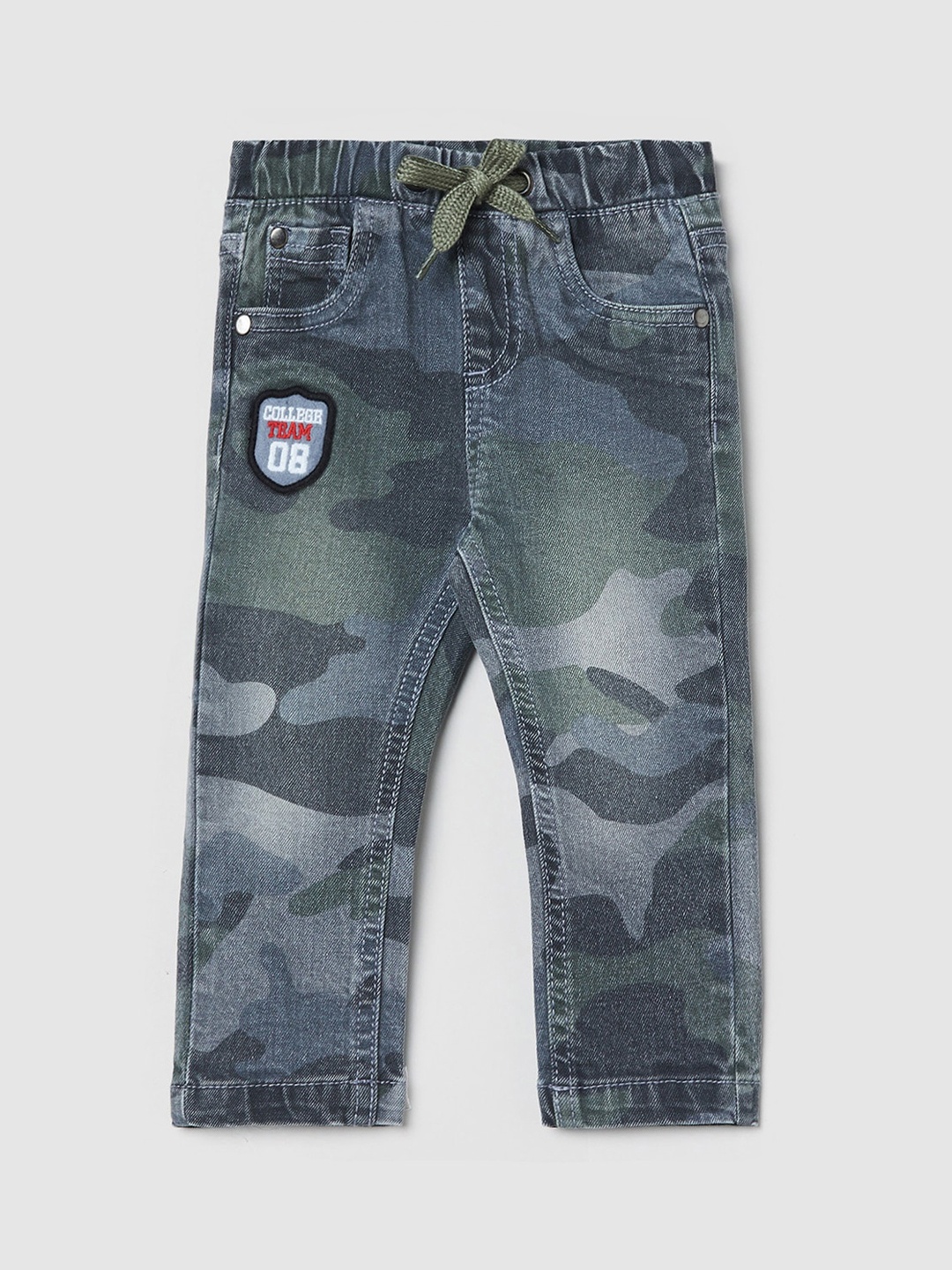 

max Boys Multicoloured Low Distress Heavy Fade Jeans, Multi