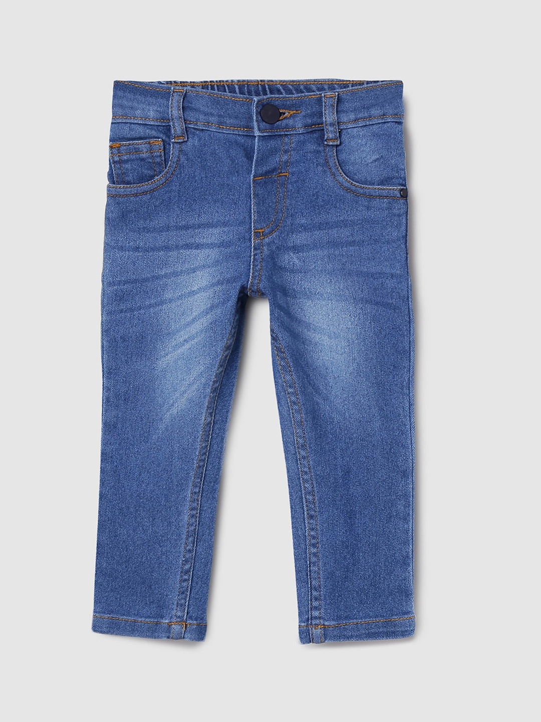 

max Boys Blue Heavy Fade Jeans