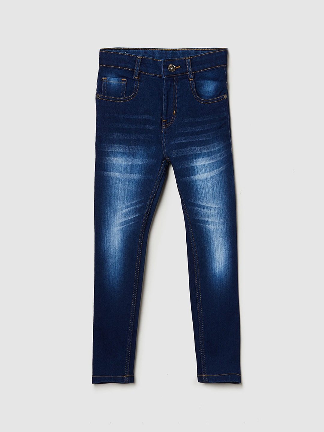 

max Boys Blue Low Distress Heavy Fade Jeans