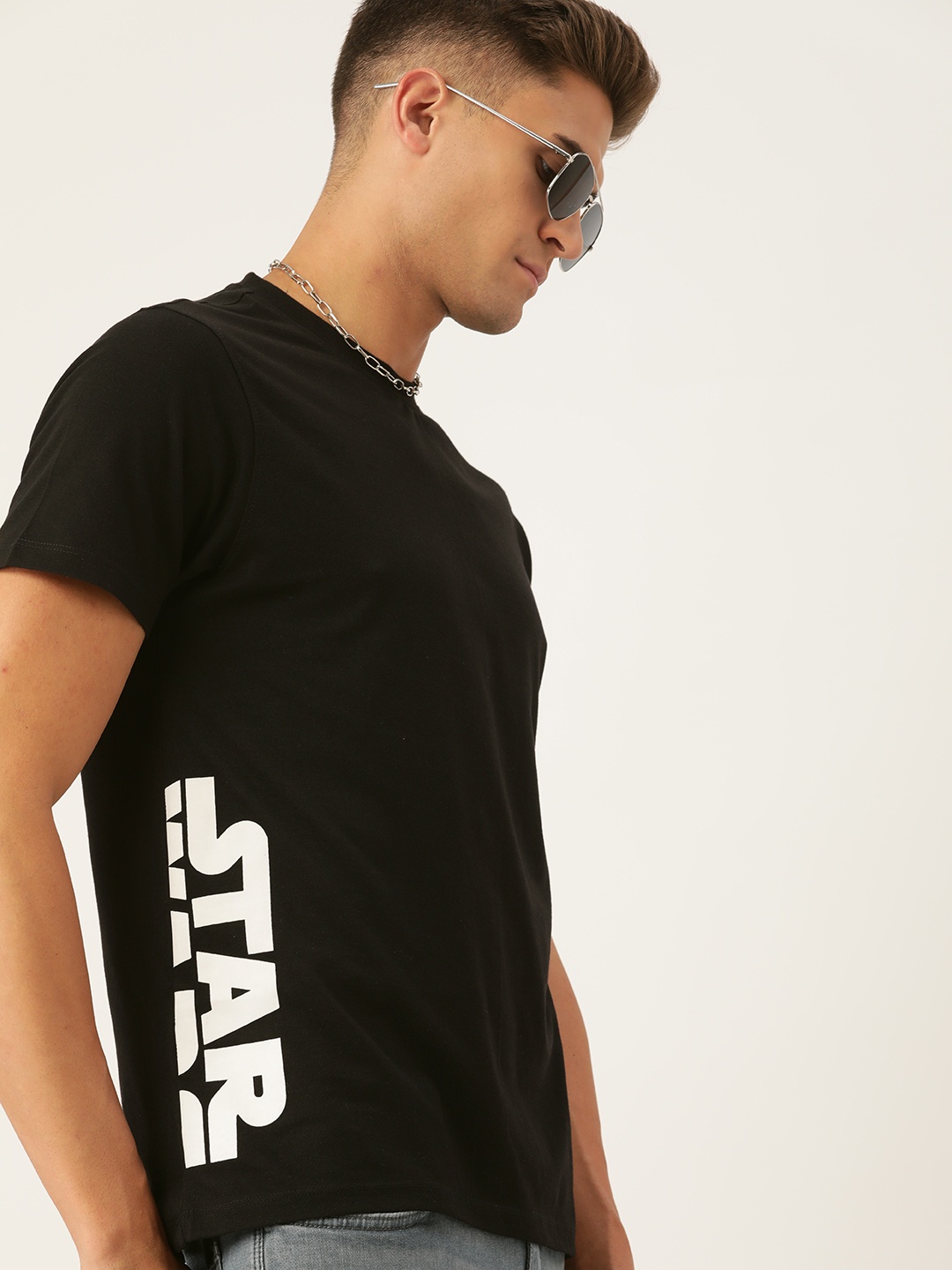 

Kook N Keech Men Black Typography Star Wars T-shirt