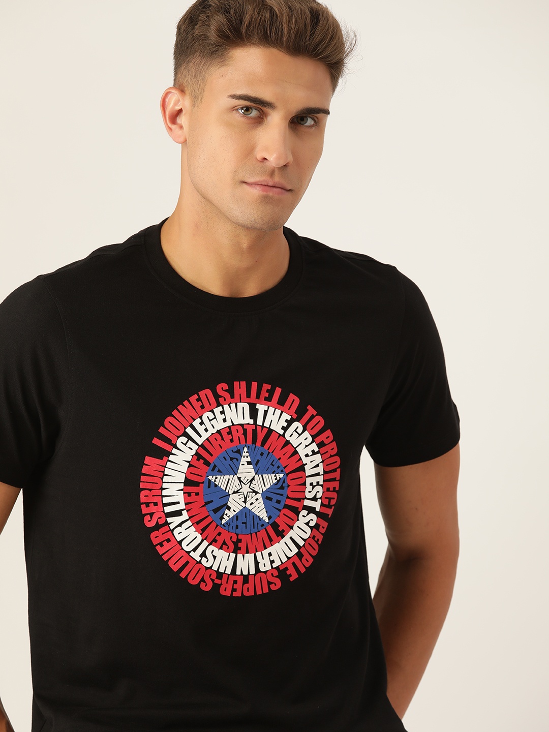 

Kook N Keech Men Black Printed T-shirt