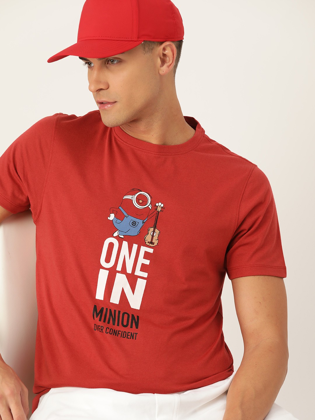 

Kook N Keech Men Red Printed T-shirt